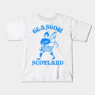 Glasgow Scotland Retro Tourist Souvenir Kids T-Shirt